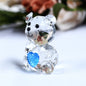 Cute Bear Crystal Figurine