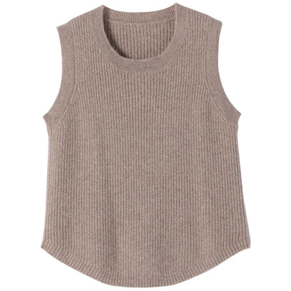 Solid Color Cashmere Knitted Sling For Women Spring And Summer