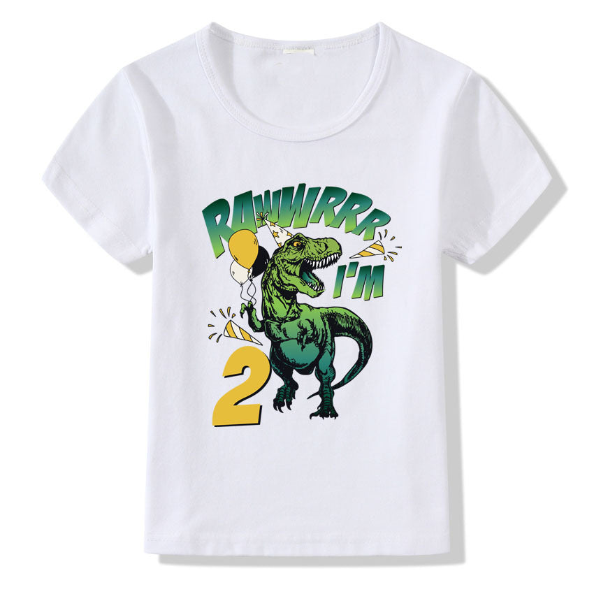 Children's T-shirt Numbers 1-9 Birthday T-shirt