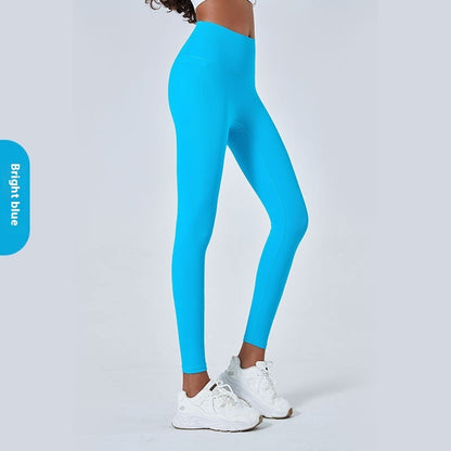 High Waist Nude Feel Yoga Pants Women's Stretch Skinny Hip Raise Sports Fitness Leggings