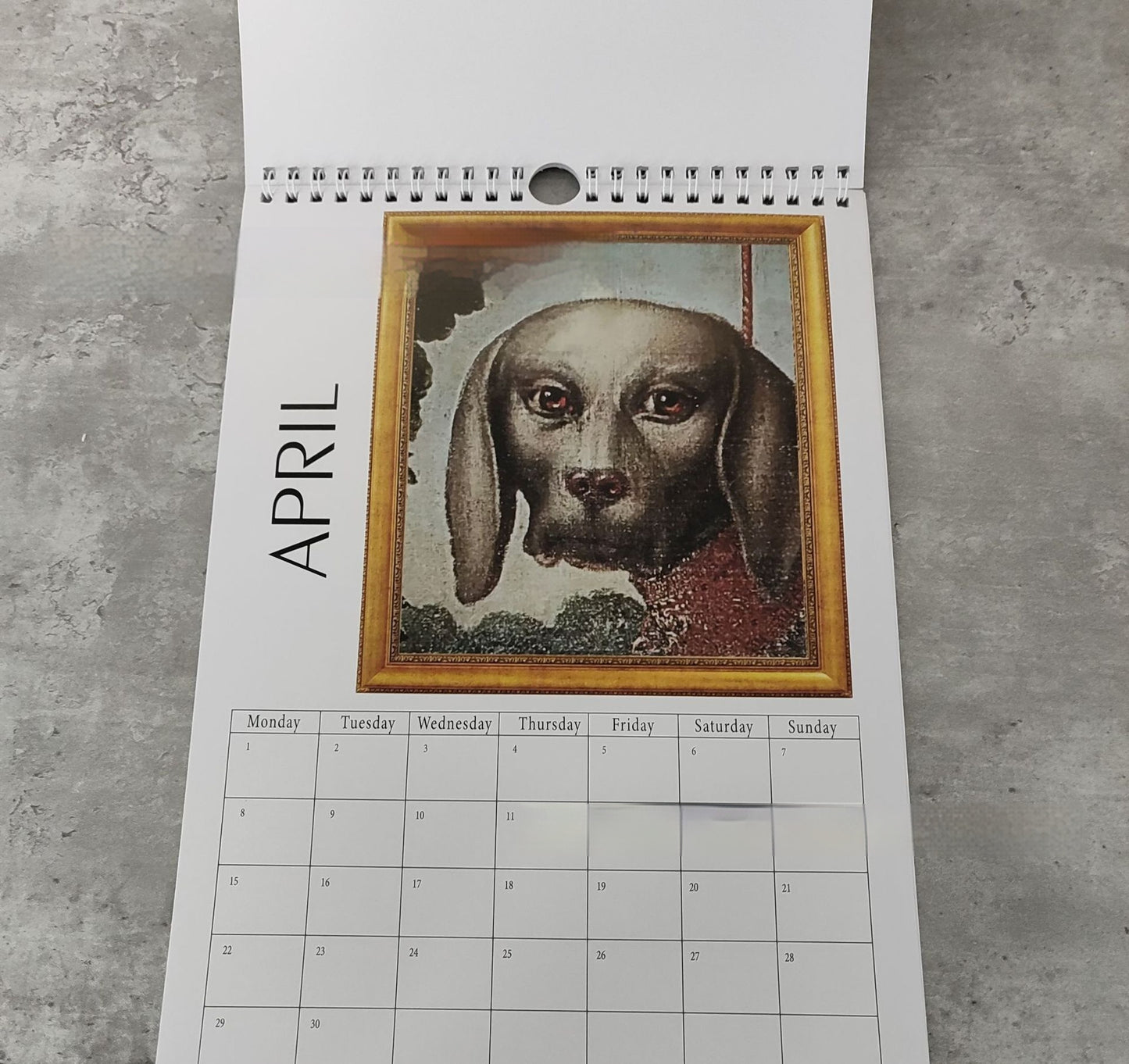 Ugly Dog Calendar In Renaissance Paintings For Home Decoration