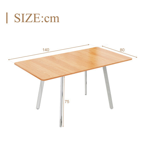 Fiberboard Modern Minimalist Dining Table