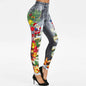 Christmas Printed Sports Hip Raise High Waist Leggings