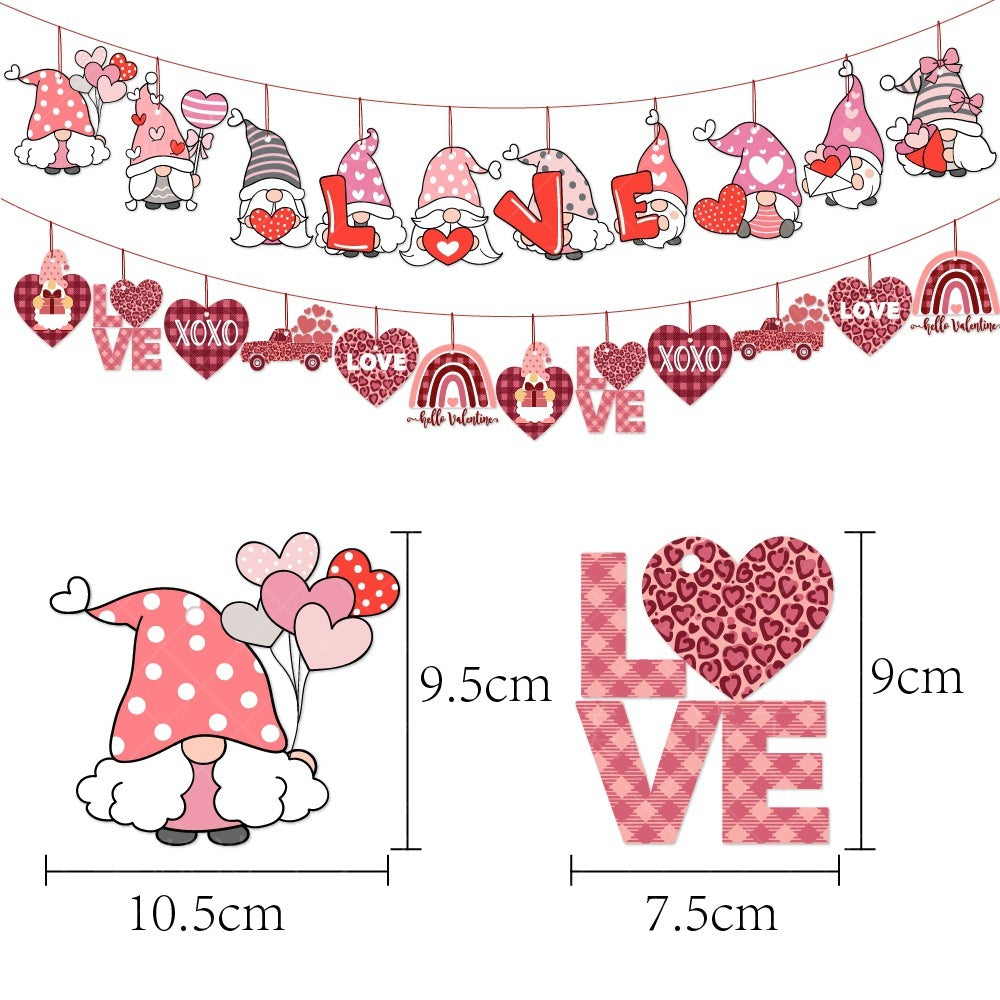 Valentine's Day Decoration Paper Ornaments