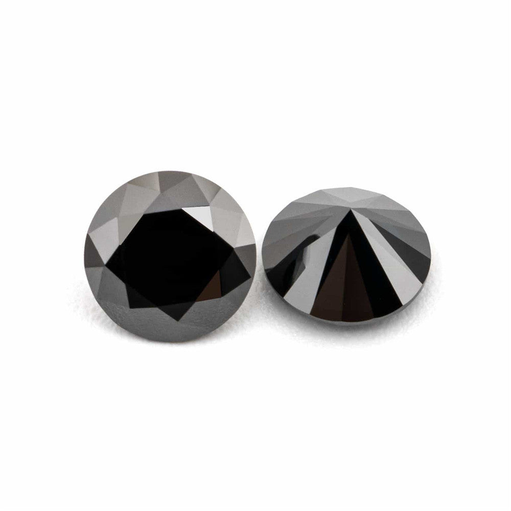 Primary Color Moissanite Round Eight Hearts And Eight Arrows Black Loose Diamond