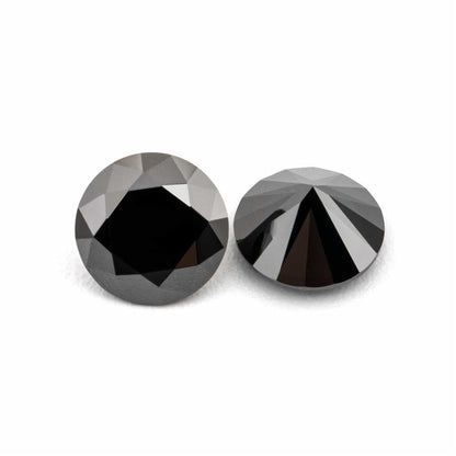 Primary Color Moissanite Round Eight Hearts And Eight Arrows Black Loose Diamond