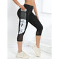 Female Leopard Splicing High Waist Yoga Pants