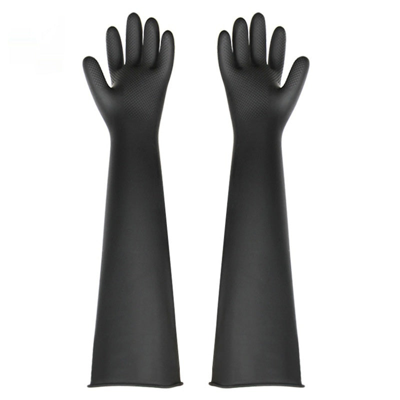 60cm Thicken And Lengthen Natural Latex Waterproof Antifouling Labor Gloves