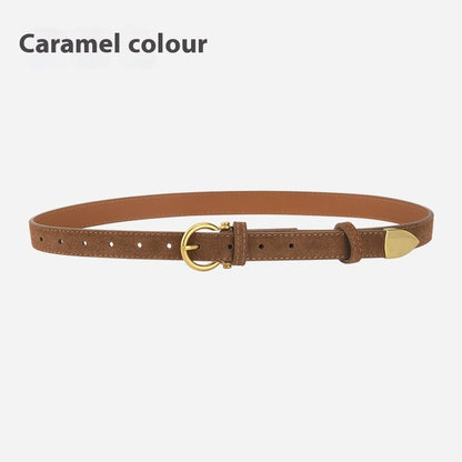 Girls' Fashionable All-match Retro Frosted Belt