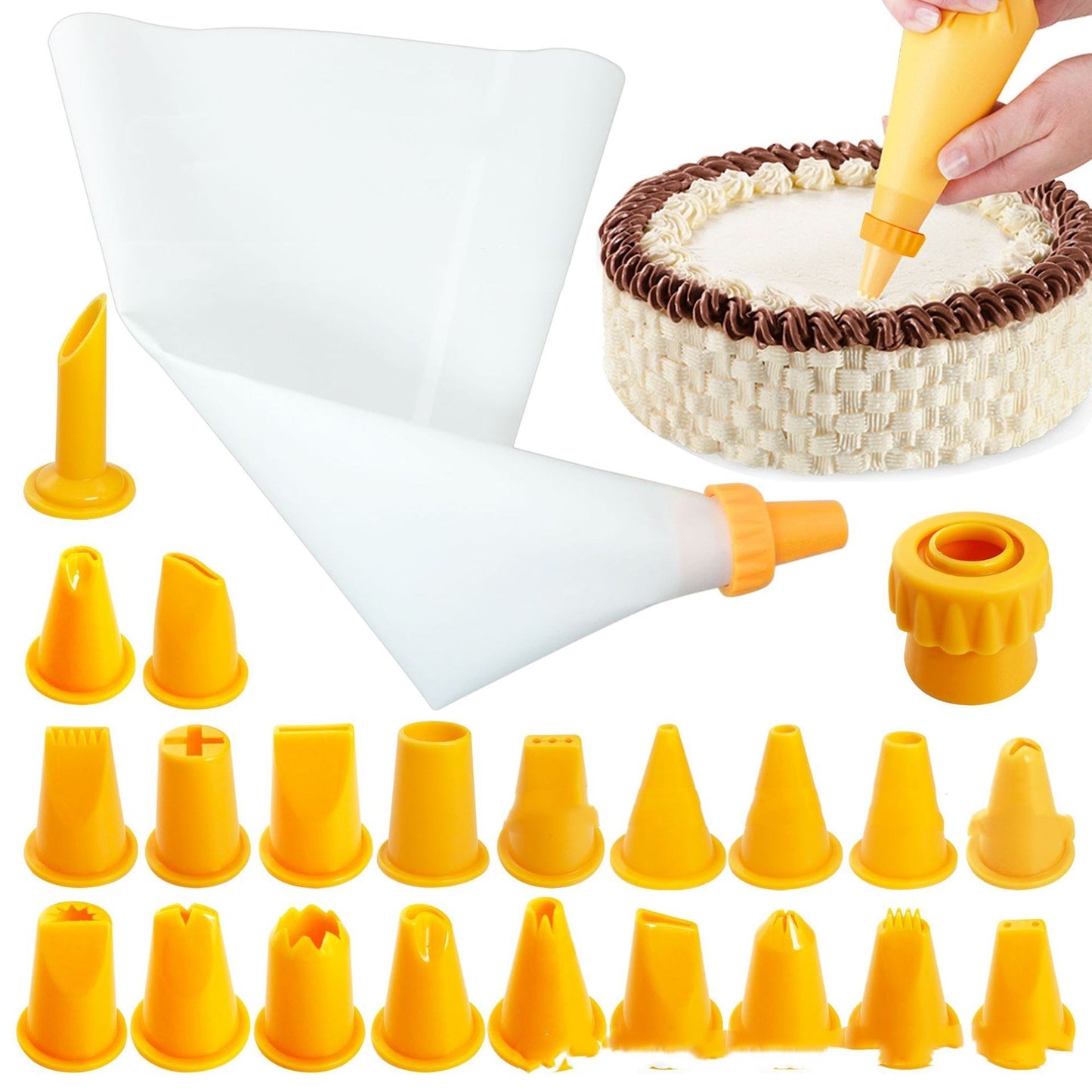 Squeeze nozzle piping bag