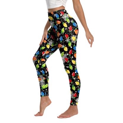 Christmas Printed Sports Yoga Elastic Leggings For Women