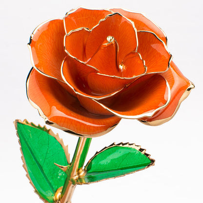 24K Gold-plated Rose Flower With A Gift Box Valentine's Day Gift