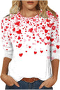 Digital Printed Three-quarter-length-sleeved T-shirt