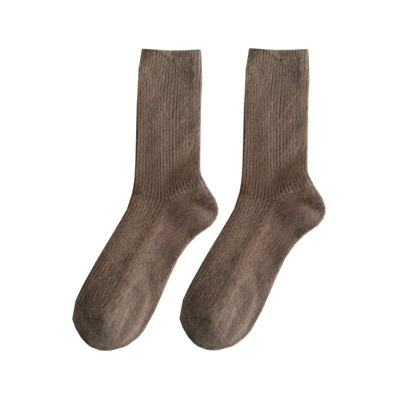 Autumn And Winter Maillard Tube Socks Thick Warm