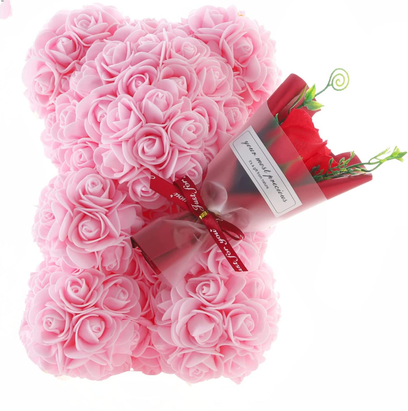 Rose Bear Preserved Fresh Flower Valentine's Day Birthday Gift