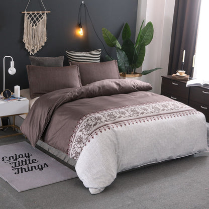 Simple plain bedding