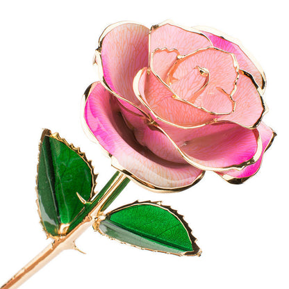 24K Gold-plated Rose Flower With A Gift Box Valentine's Day Gift