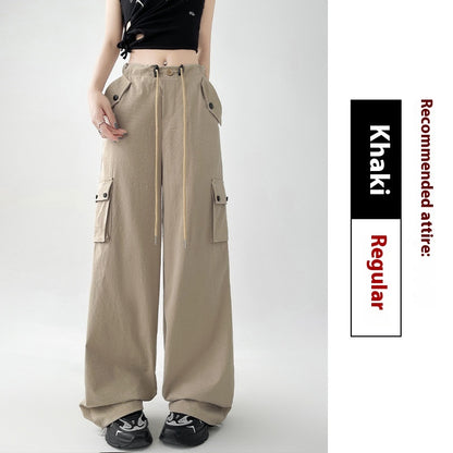 Women's High Waist Casual Sports Wide-leg Pants