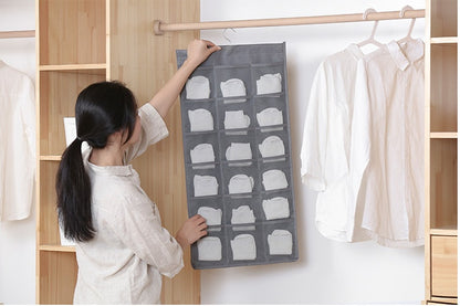 Creative And Simple Non-woven Double-sided Hanging Bag Storage