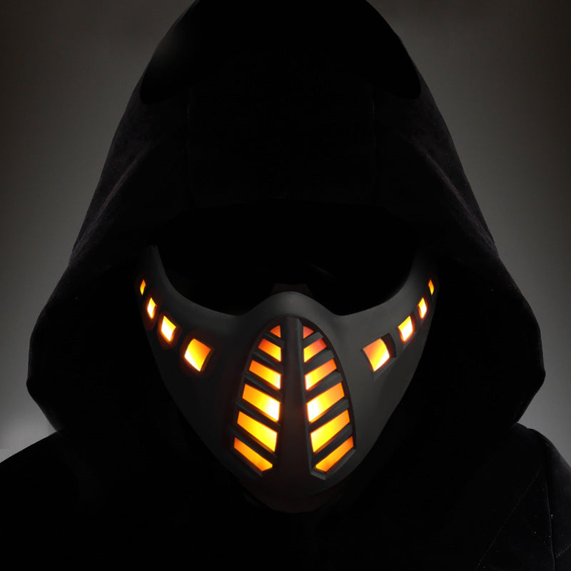 Halloween Carnival LED Half Face Mask