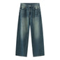 Retro Do The Old Cowboy Mantel Trendy Gerade Jeans Anzug