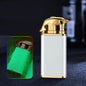 Creative Blue Flame Lighter Dolphin Dragon Tiger Double Fire Metal Winproof Lighter Inflatable Lighter