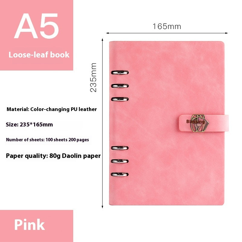 A5 Notebook Loose-leaf Removable Notepad Business Office Meeting