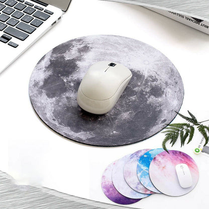 Space Round Mouse Pad PC Gaming Non Slip Mice Mat For Laptop Notebook Computer Gaming Mouse Pad