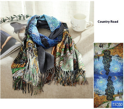 Tassel Scarf Warm Vintage Scarf