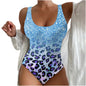 Women's Seaside Beach Swimsuit 3D Contrast Color One-piece Swimsuit