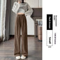 Women's Casual Solid Color Loose Japanese Style Wide Leg Pants