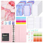 A6 Loose-leaf Binder Journal Book Notebook Leather PU 6 Hole Loose Spiral Calculator