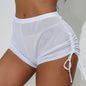 Mesh Transparent High Waist Stretch Shorts