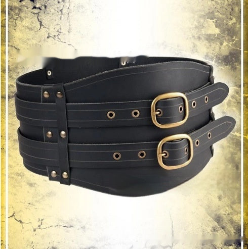 Wish Halloween Crăciun Medieval Knight Belt Retro Wide Belt Fashion Belt Recuzită Accesorii