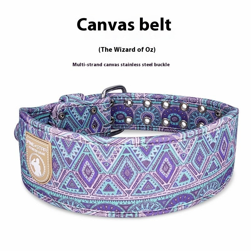 Fitness Weight Sports Waist Support For Men And Women Canvas Belt