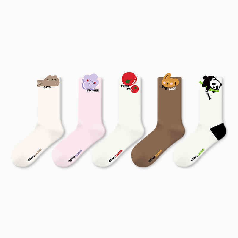 Cartoon Design Sense Spring And Autumn Stocking Cotton