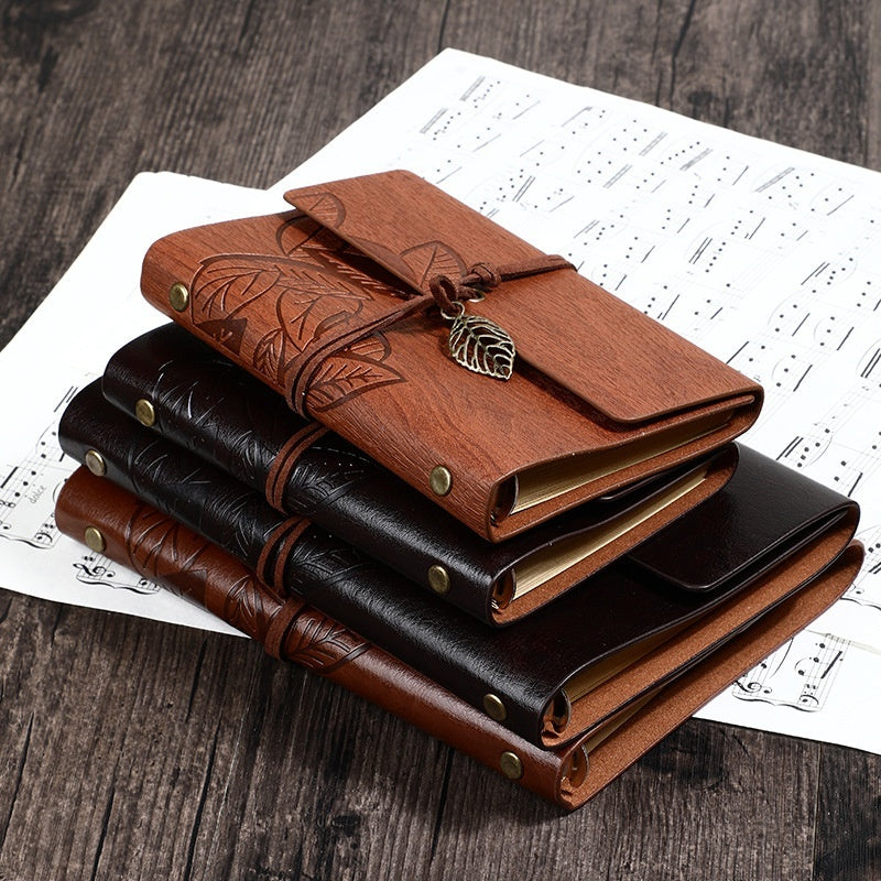 Creative Notebook Stationery One Leaf Zhiqiu Travel Diary Book Loose Leaf Vintage Leaves One Piece