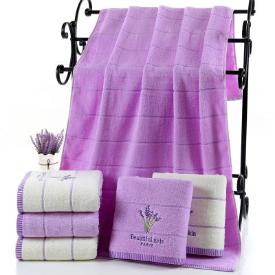 Pure cotton lavender perfumed bath towel