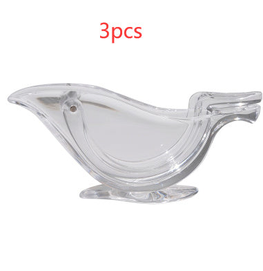 Manual Lemon Juicer Transparent Acrylic Elegance Bird Shape Lemon Slice Squeezer Kitchen Tools Gadgets