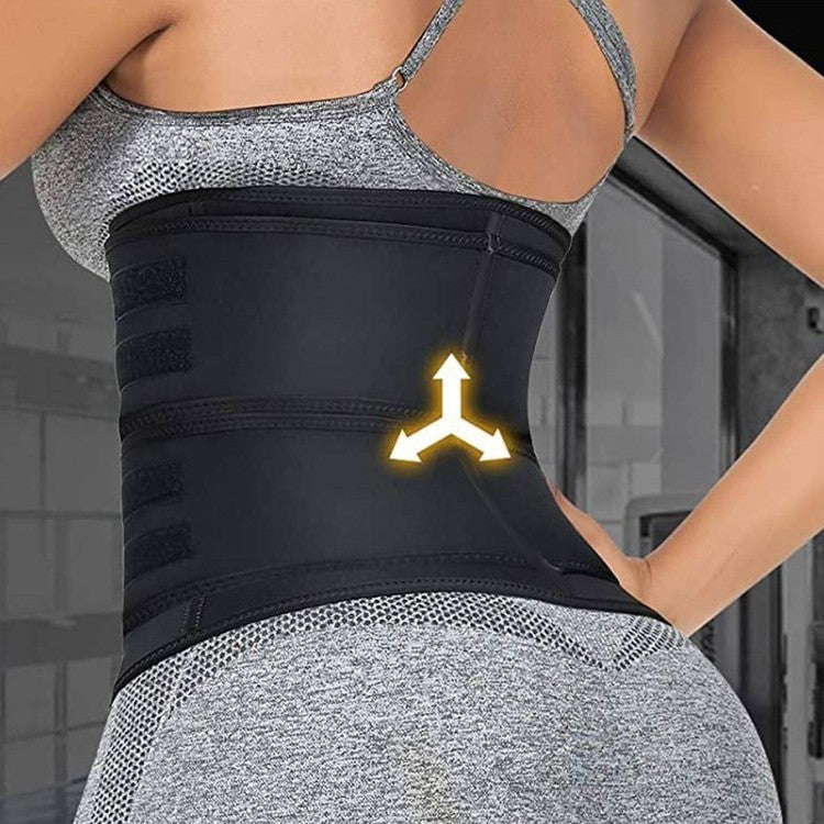 Slimming Belt Violently Sweat Adjustable Zipper Body Shaping Belly Band