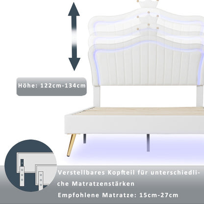 Double Bed Frame In Metal Fibreboard