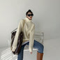 Women's Dacron Zipper Sweater Sweater Loose Outer Wear Bottoming Shirt