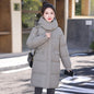 Mid-length Fashion Cotton-padded Jacket Simple