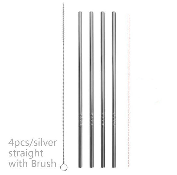 Colourful Reusable Stainless Steel Straws