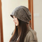 Korean Style Ripped Pile Heap Cap Children Autumn And Winter Fashion All-matching Make Face Look Smaller