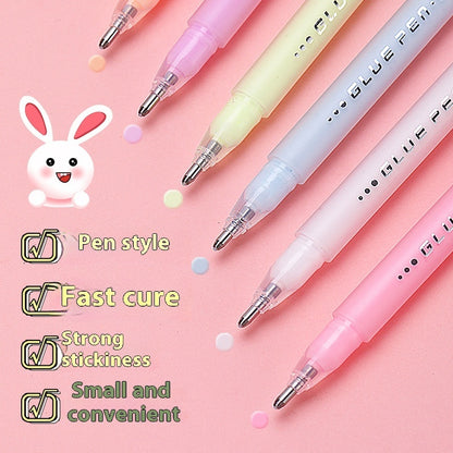 Children's Handmade Hand Account Quick-drying Glue Student Creativity Color Dispensing Pen