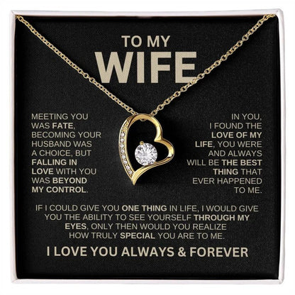 Hollow Jeweled Love Necklace Special-interest Design Gift For Wife