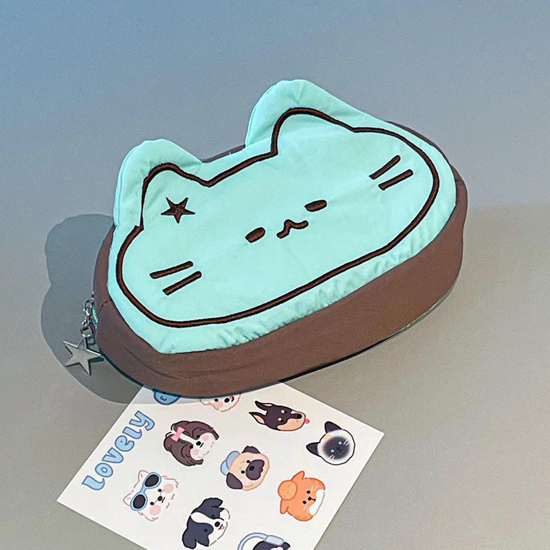 Cartoon Cute Caramel Cat Pencil Case Good-looking