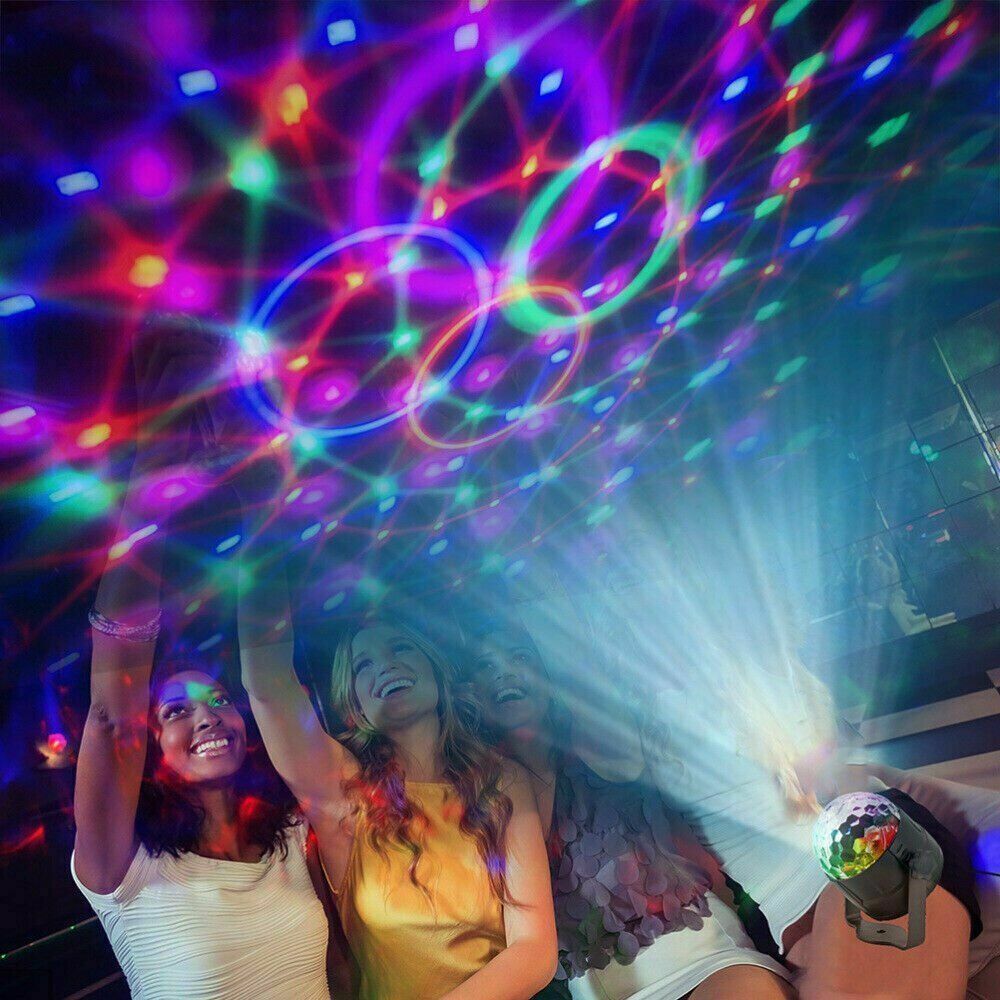 Disco Party Lichter Strobe LED DJ Ball Sound Aktiviert Glühbirne Tanz Lampe Dekoration