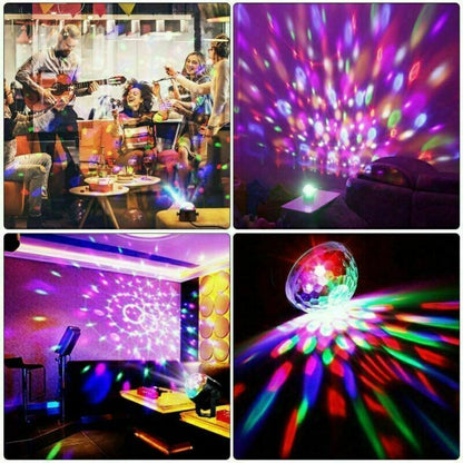 Disco Party Lichter Strobe LED DJ Ball Sound Aktiviert Glühbirne Tanz Lampe Dekoration